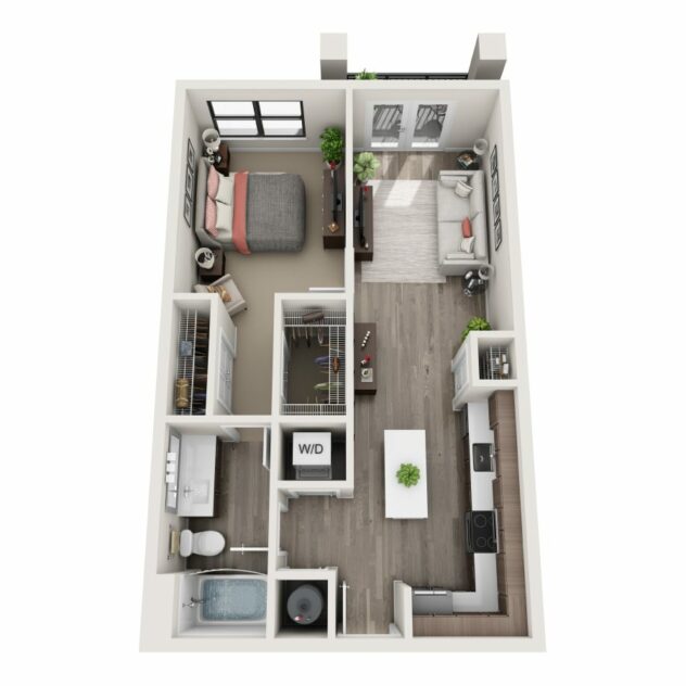 Rendering of the A1 Floor Plan